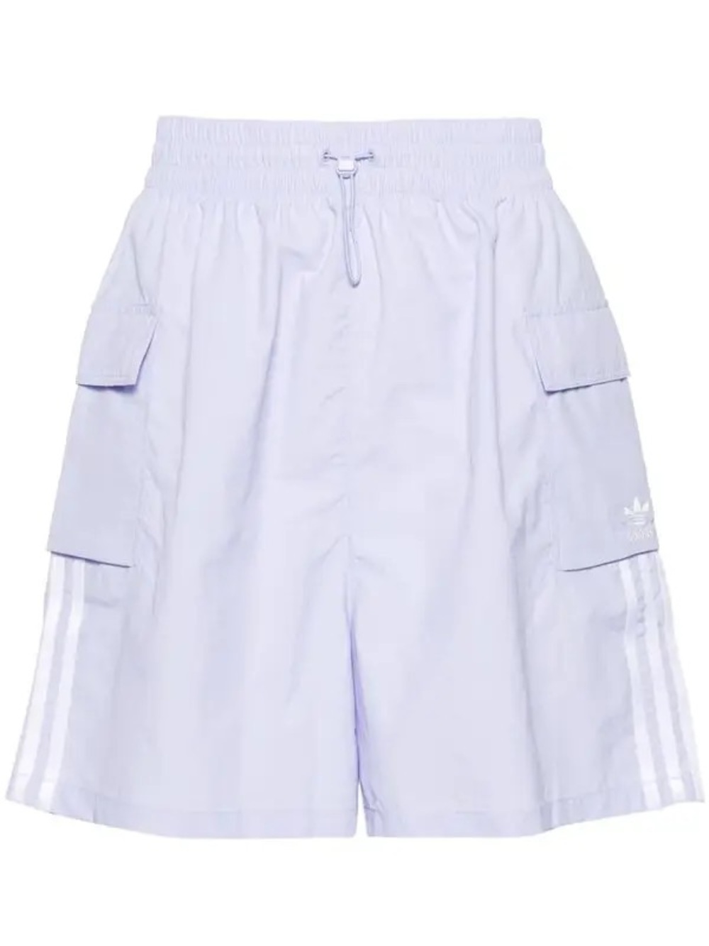 Adidas 3-stripe cargo track shorts light purple sz s preowned